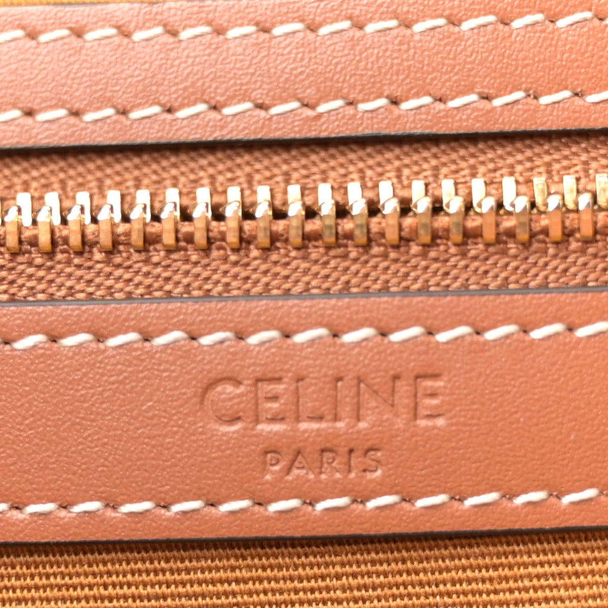 Triomphe Canvas Calfskin Medium Cabas Bag Grege