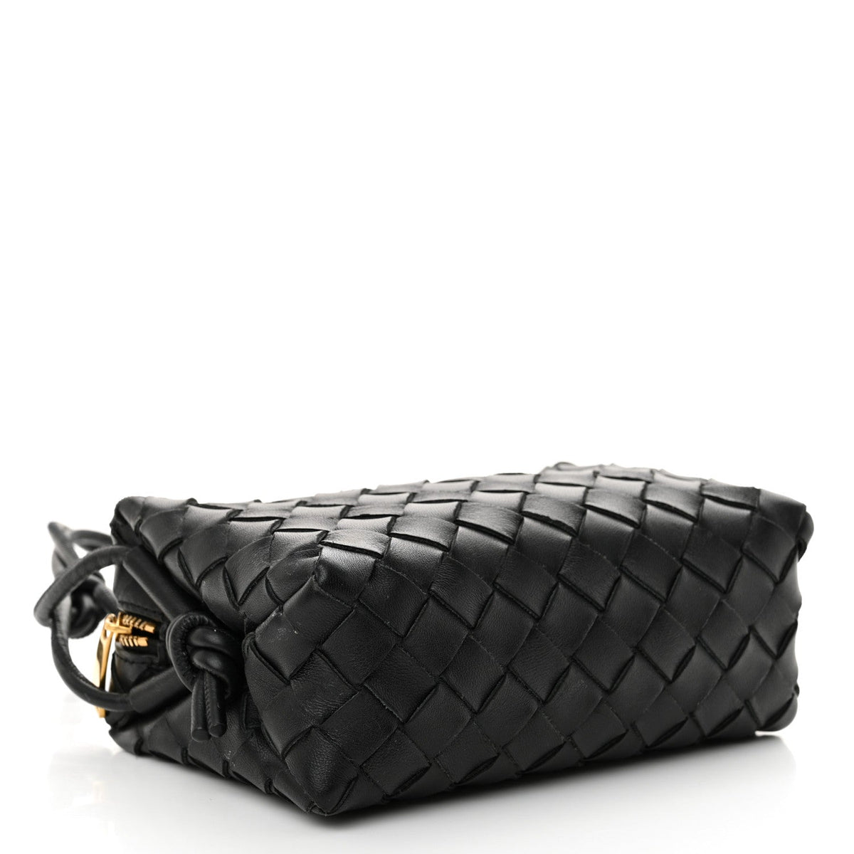 Nappa Intrecciato Mini Loop Camera Bag Black
