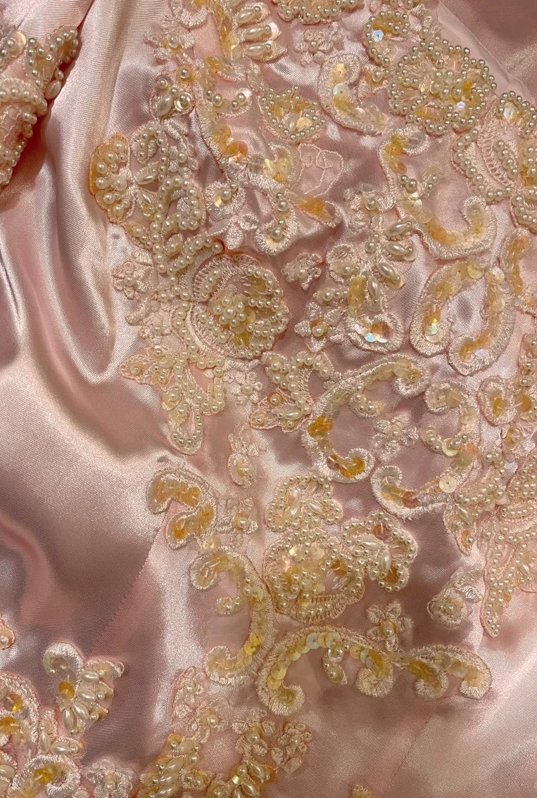 Charming Prom Dress A Line Light Pink V-neck Gala Dress Evening Dress 18th Graduation Gown      D5339