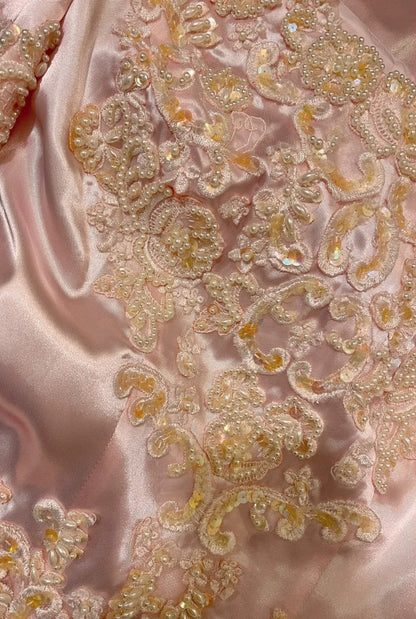 Charming Prom Dress A Line Light Pink V-neck Gala Dress Evening Dress 18th Graduation Gown      D5339