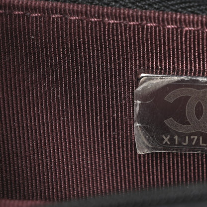 Lambskin Quilted Wallet On Chain WOC Black