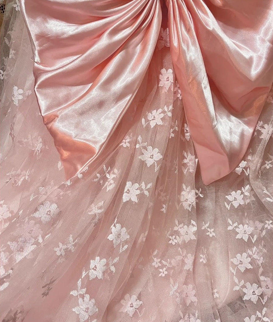 Beauty Prom Dress A Line Pink Square Neck Gala Dress Evening Dress 18th Birthday Gown      D5359