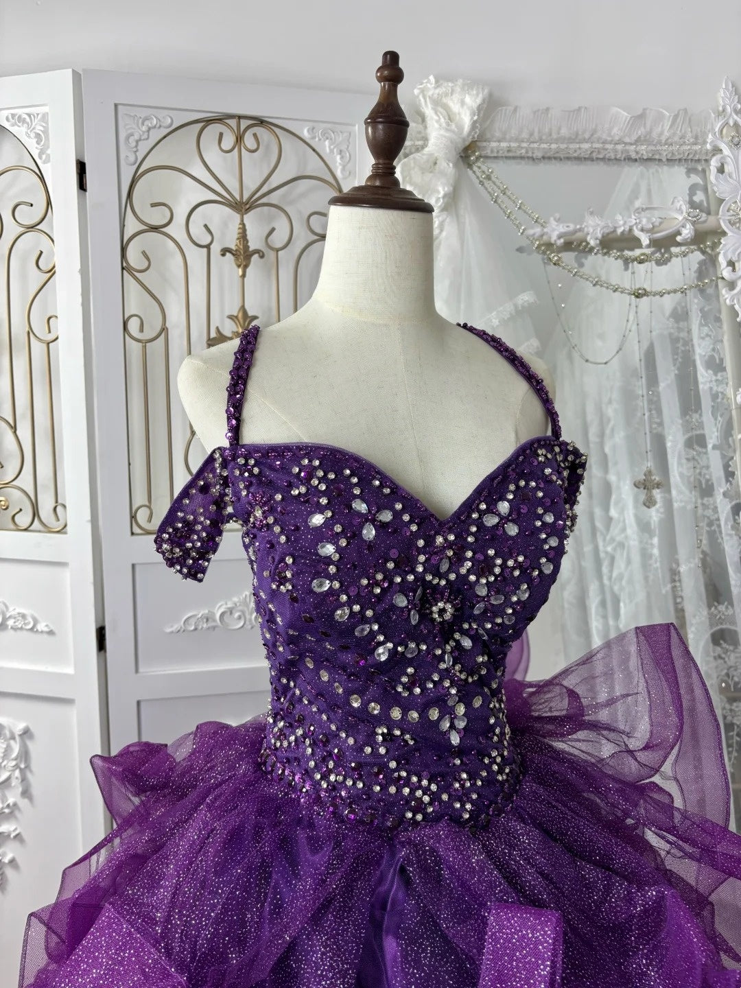 Gorgeous Prom Dress Dark Purple Sweetheart Pleated Gala Dress Evening Dress 18th Birthday Gown      D5367