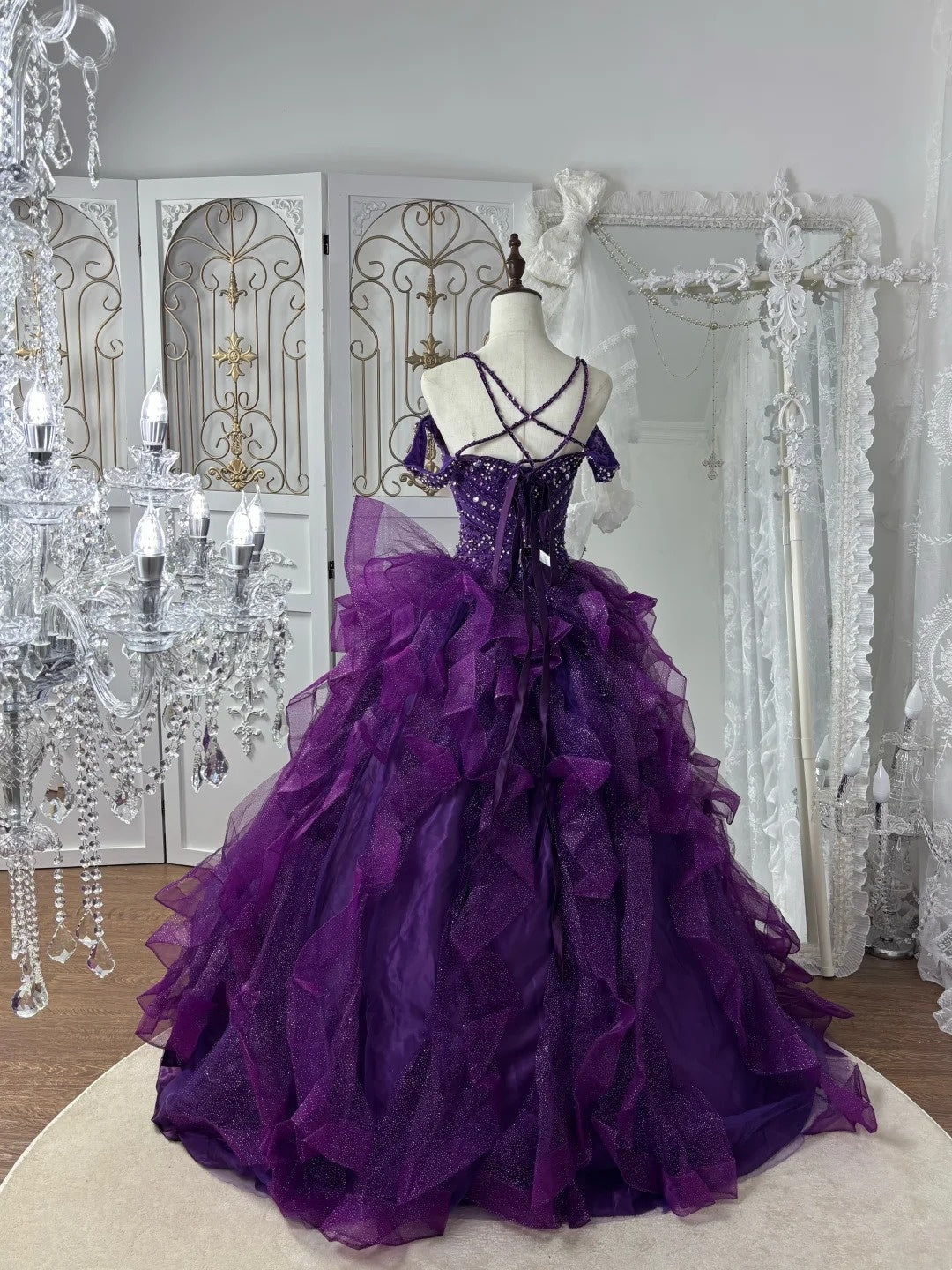Gorgeous Prom Dress Dark Purple Sweetheart Pleated Gala Dress Evening Dress 18th Birthday Gown      D5367