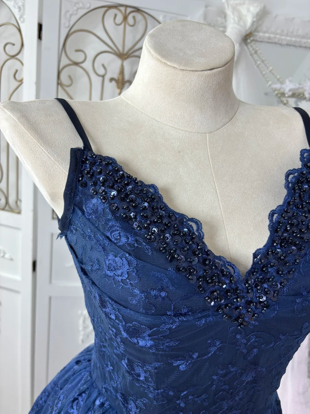 Beauty Prom Dress Dark Blue Spaghetti Straps Pleated Gala Dress Evening Dress 18th Birthday Gown      D5371