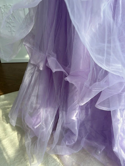 Beauty Prom Dress Strapless Pleated Tulle Evening Dress Sweet 16th Dress Birthday Dress       D5377