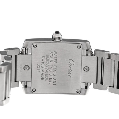 Stainless Steel 20mm Tank Francaise Quartz Watch