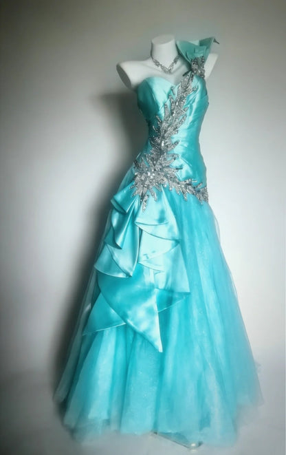 Stunning Prom Dress A Line Off Shoulder Tulle Gala Dress Evening Dress Formal Gown      D5464