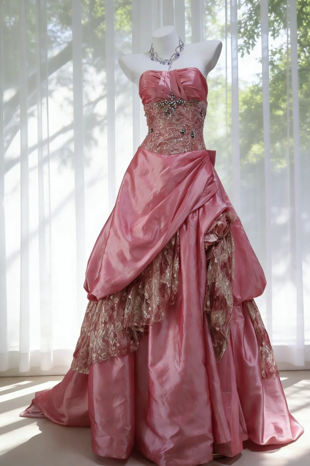 Elegant Prom Dress Strapless Pleated Gala Dress Evening Dress Formal Gown      D5419