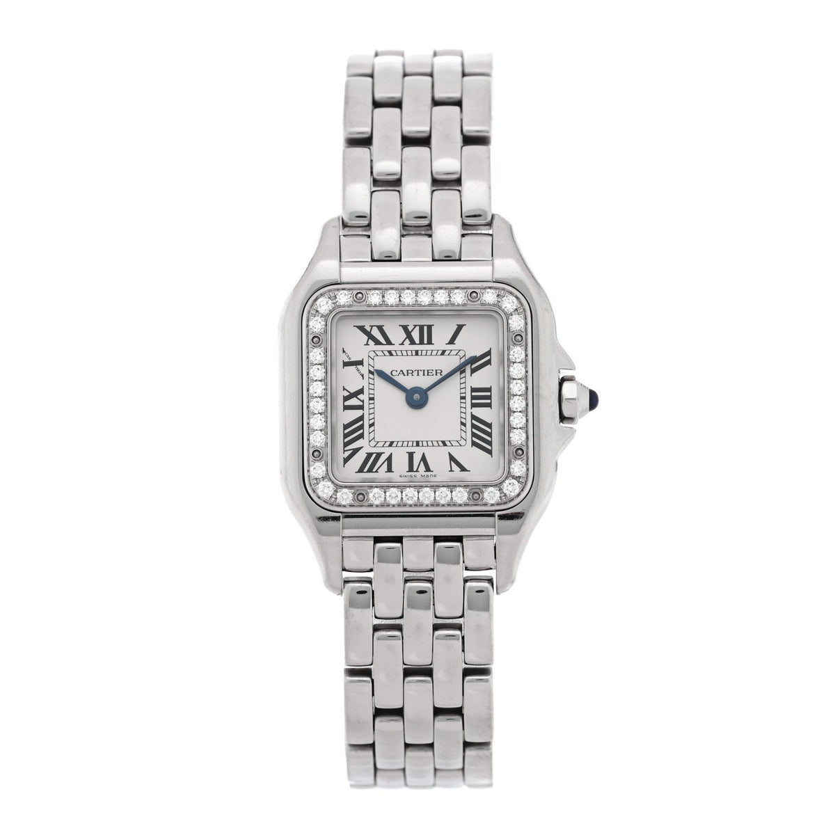 Stainless Steel Diamond 22mm Panthere Quartz Watch