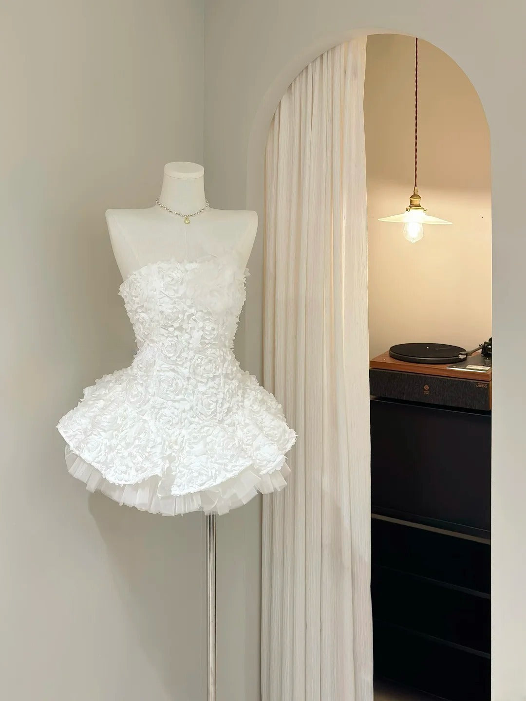 Sweet Homecoming Dress White Strapless Short Prom Dress Back to School Outfits Party Dress  D5429