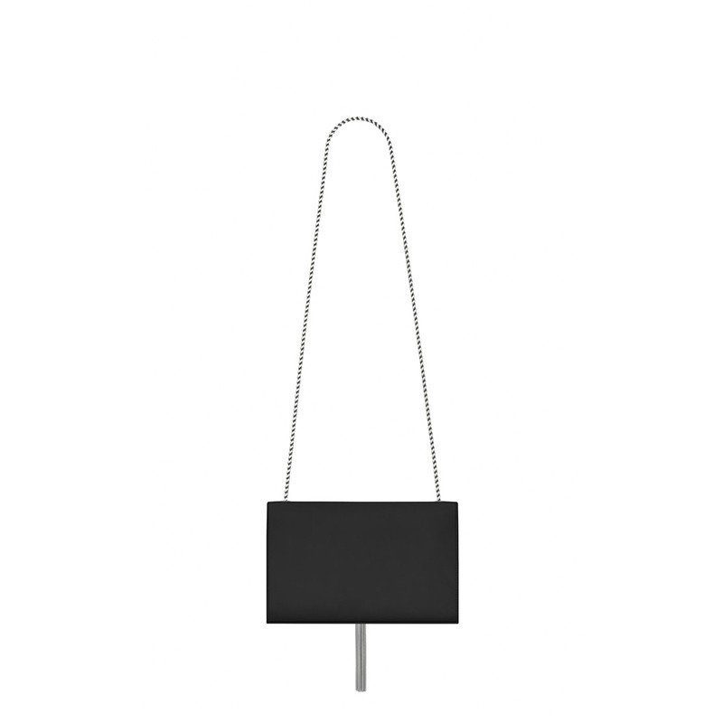 Saint Laurent Medium Kate Tassel Chain Bag In Black Leather