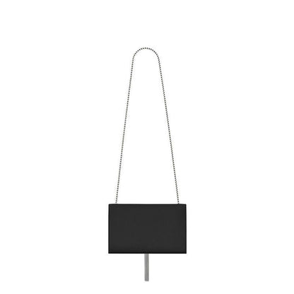 Saint Laurent Medium Kate Tassel Chain Bag In Black Leather