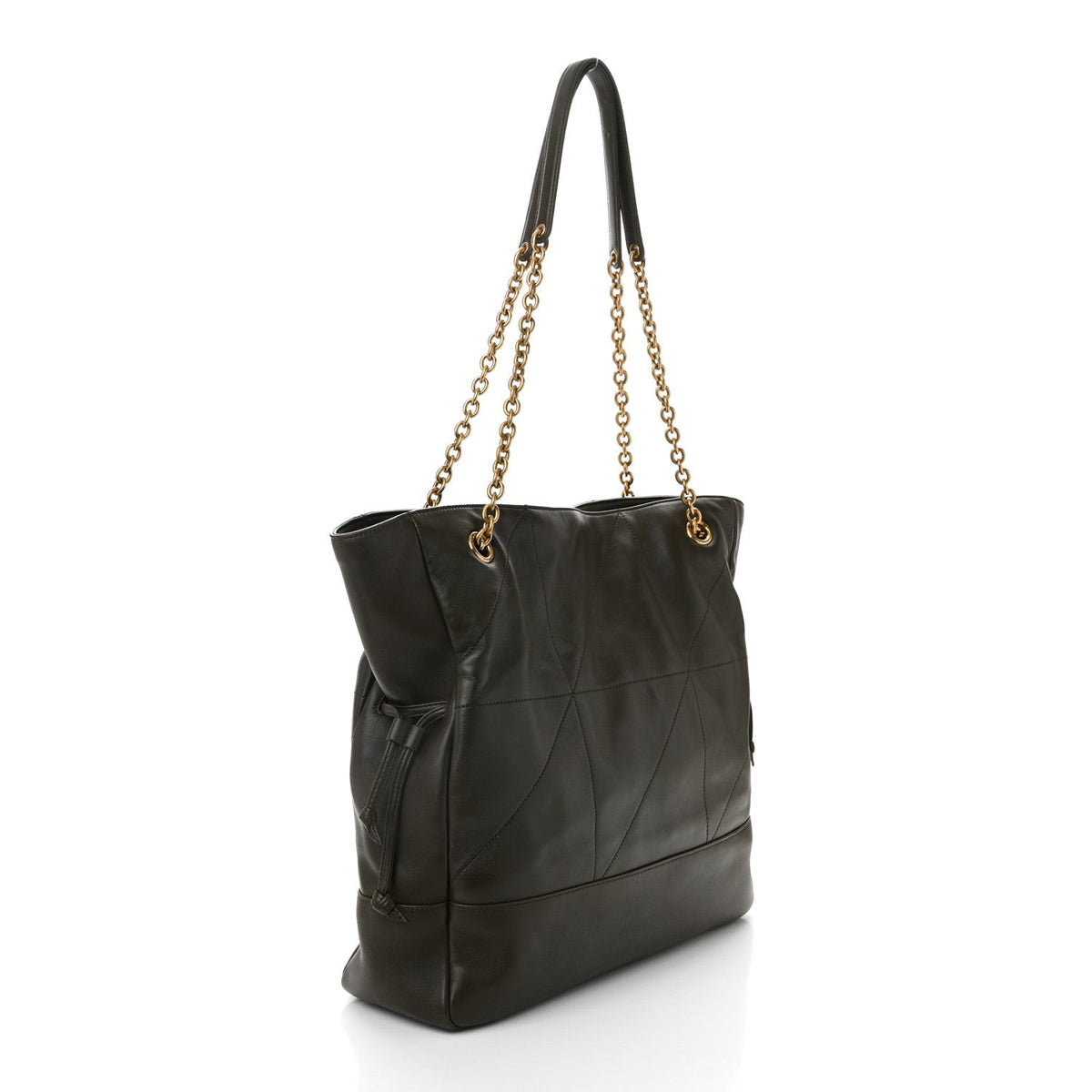 Lambskin Jamie Shopping Tote Light Musk