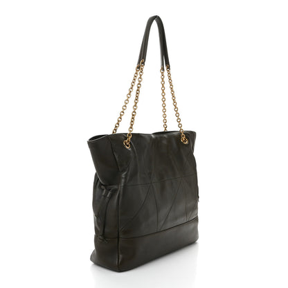 Lambskin Jamie Shopping Tote Light Musk