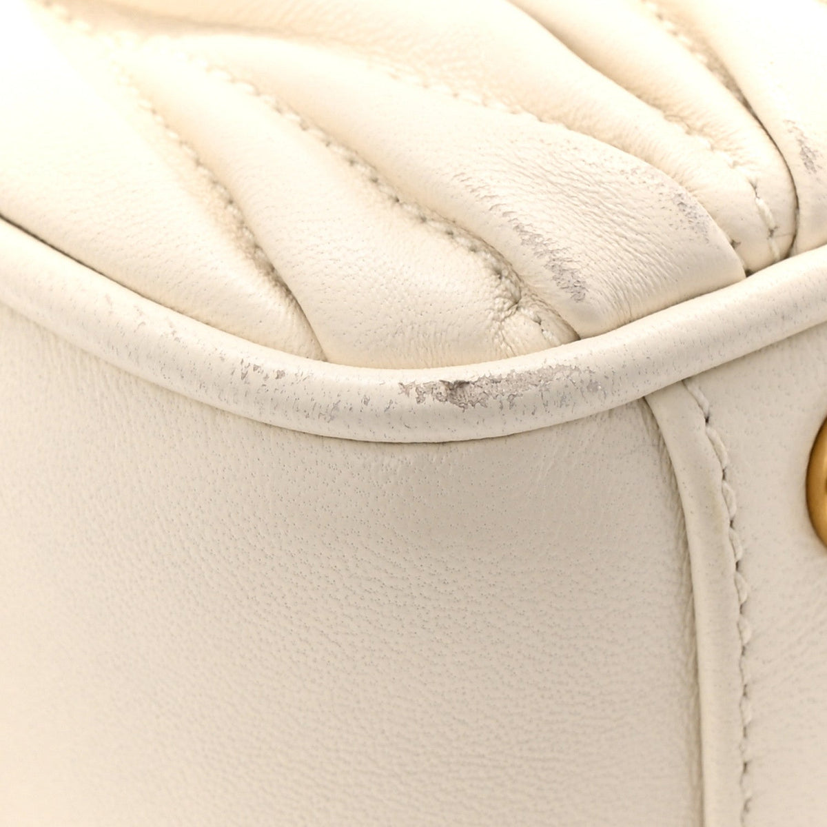 Nappa Matelasse Small Arcadie White