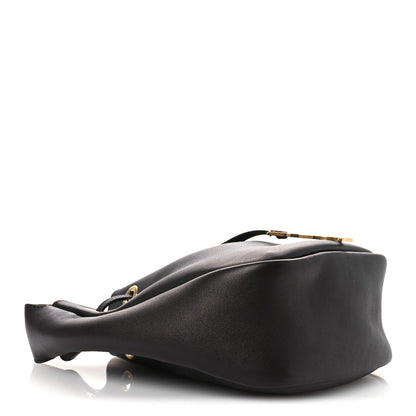 Calfskin Cassandre Supple Bucket Bag Black