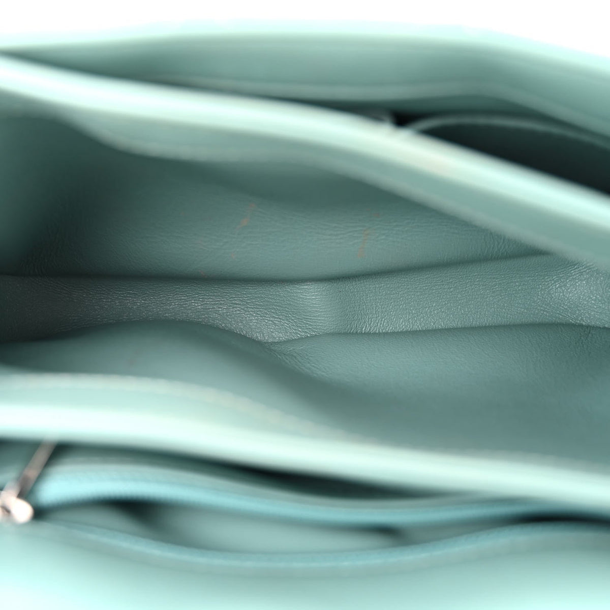 Lambskin Quilted Small Trendy CC Flap Dual Handle Bag Light Blue