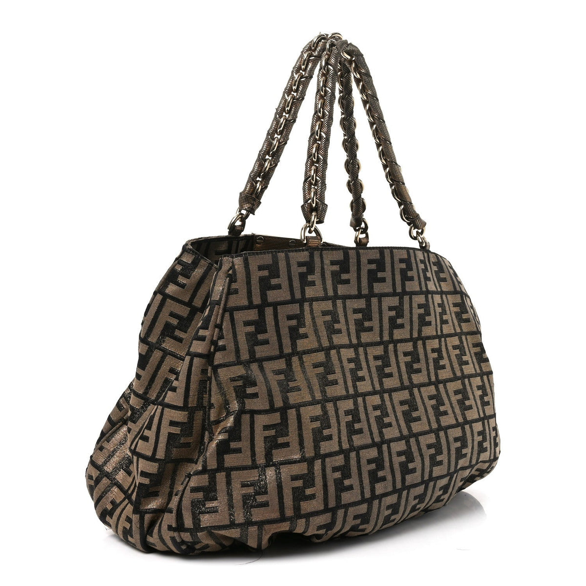 Metallic Lurex Zucca Mia Tote Bronze