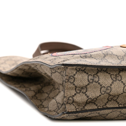 Soft GG Supreme Monogram Courrier Vertical Tote Beige New Acero