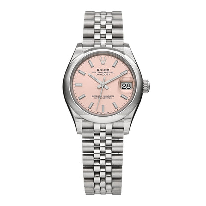 Stainless Steel 31mm Oyster Perpetual Datejust Watch Pink 278240