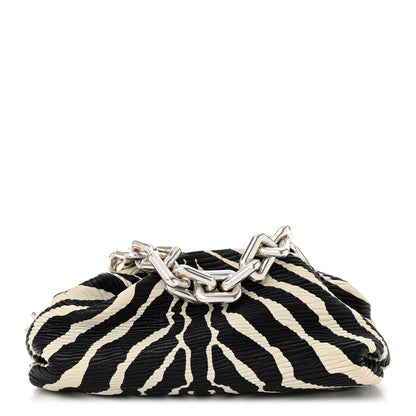 Nappa Zebra Print The Pouch Chain White Black