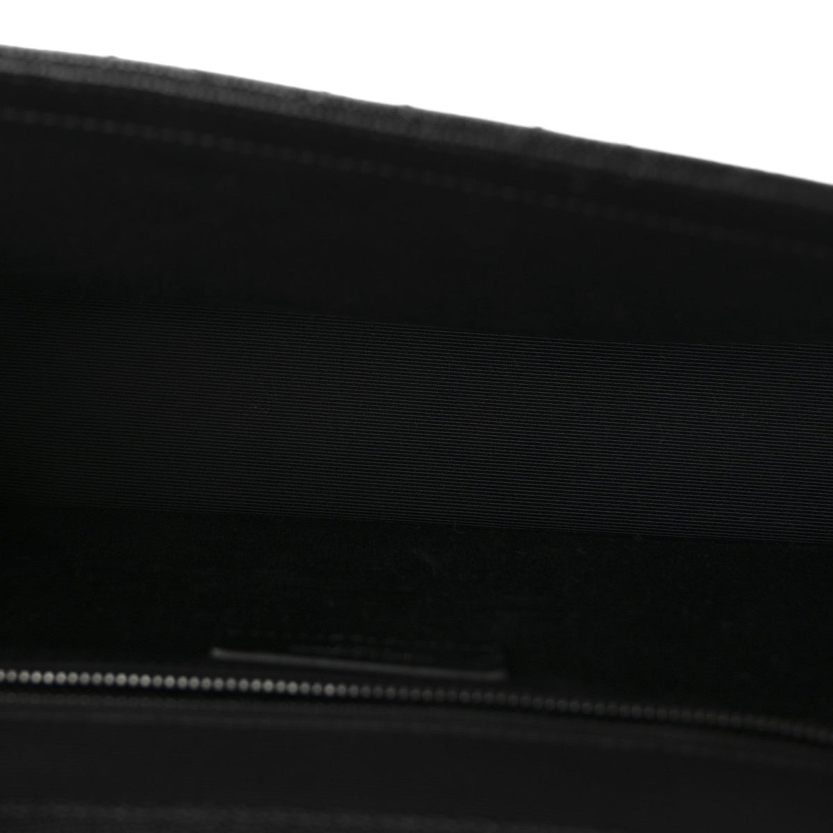 Grain De Poudre Textured Mixed Matelasse Large Triquilt Monogram Monochrome Satchel Black