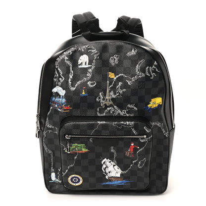 Damier Graphite World Map Josh Backpack