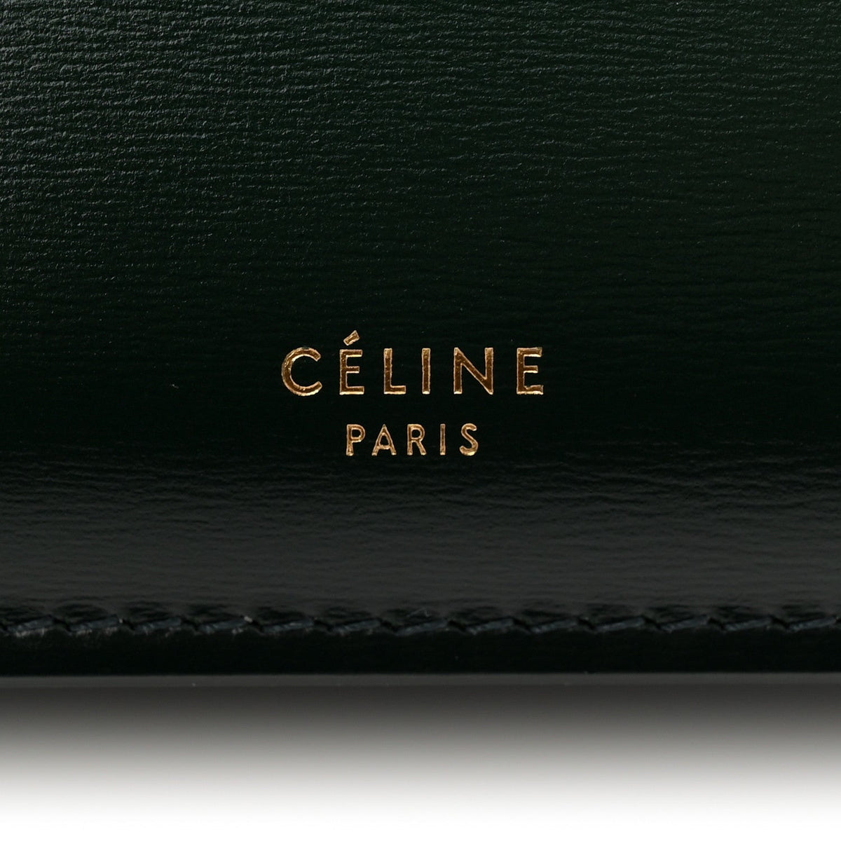 Patina Box Calfskin Medium Clasp Bag Dark Green