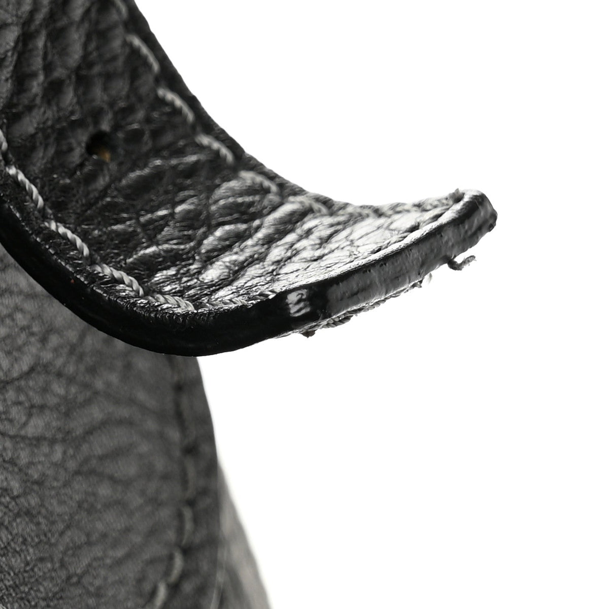 Calfskin Paddington Dome Satchel Black