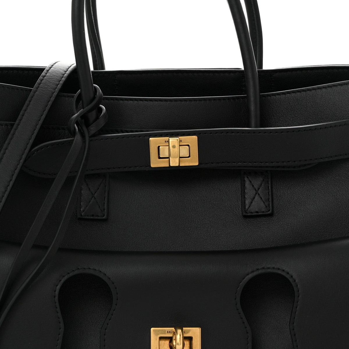 Smooth Calfskin Small Bel Air Carry All Bag Black