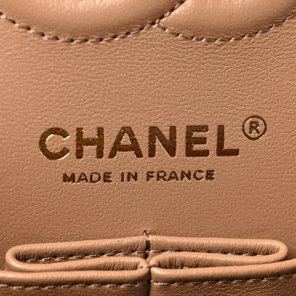 Lambskin Quilted Small Double Flap Brown