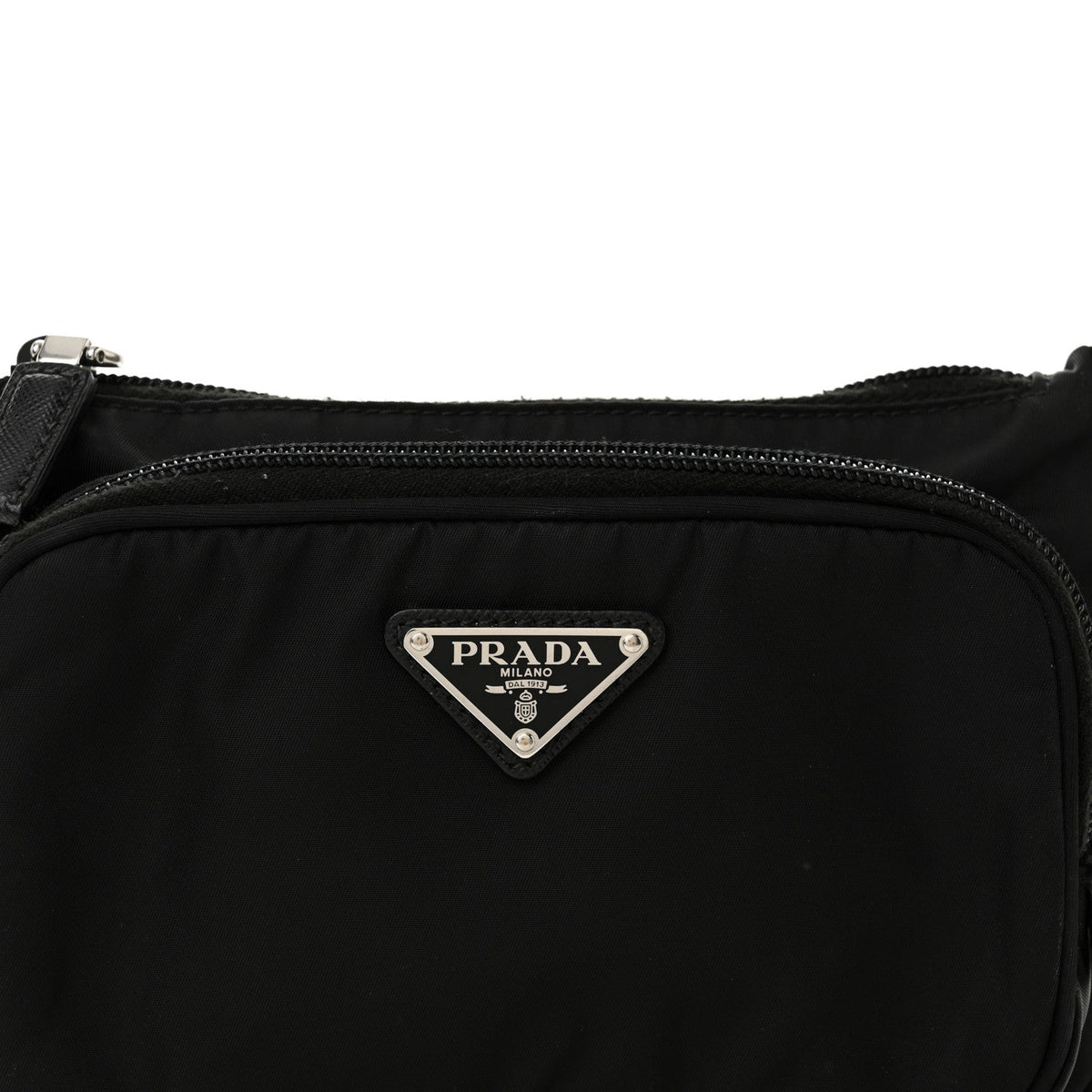 Re-Nylon Saffiano Belt Bag Black