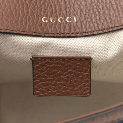New Denim GG Monogram Dollar Calfskin Web Mini Horsebit 1955 Shoulder Bag Blue Tea Cuir Epilog
