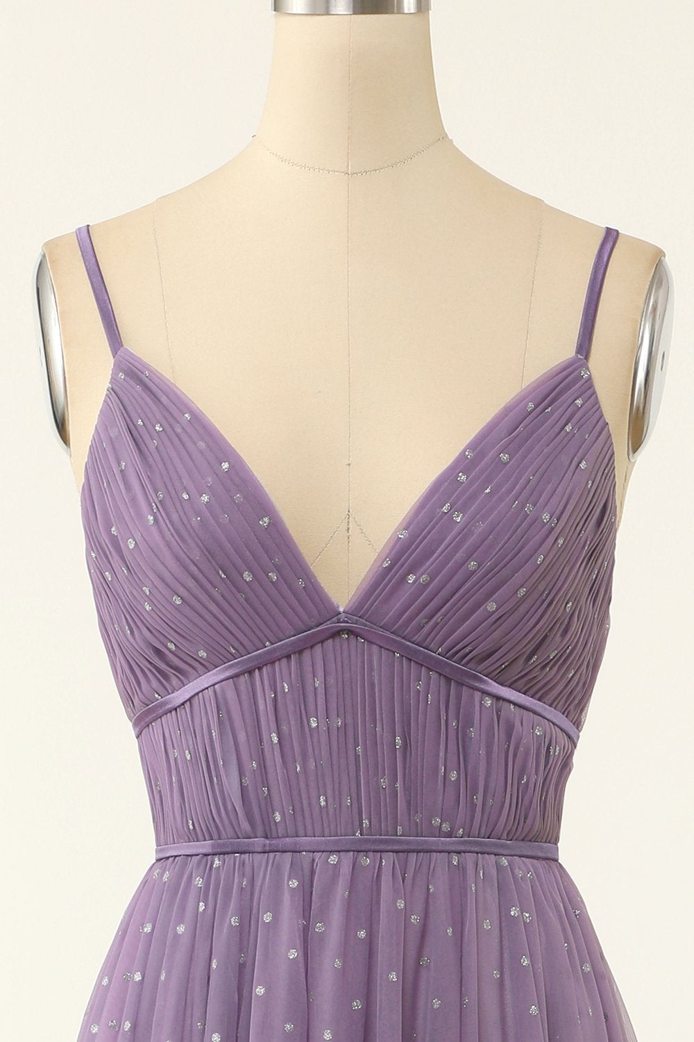 A Line Long Bridesmaid Dress with Ruffles M5692