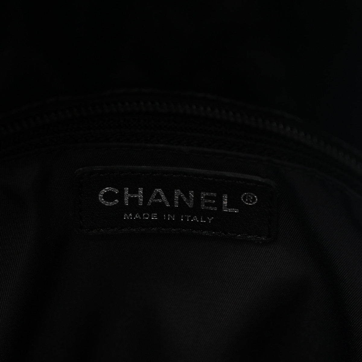Coated Canvas Stitched XL Paris Biarritz Tote Black