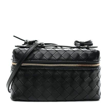 Calfskin Intrecciato Bang Bang Vanity Case Black
