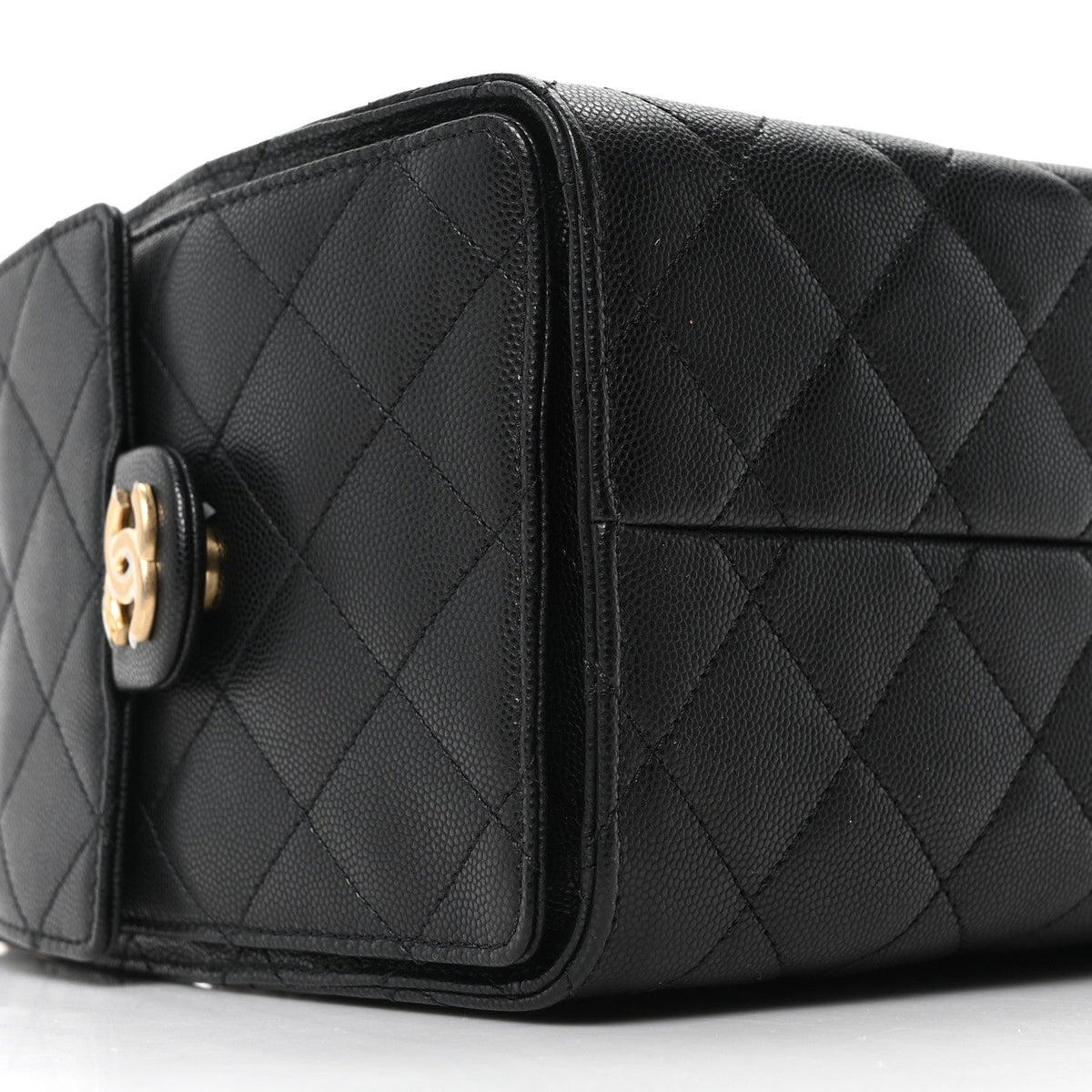 Caviar Quilted Small Chanel 25 Handbag Black