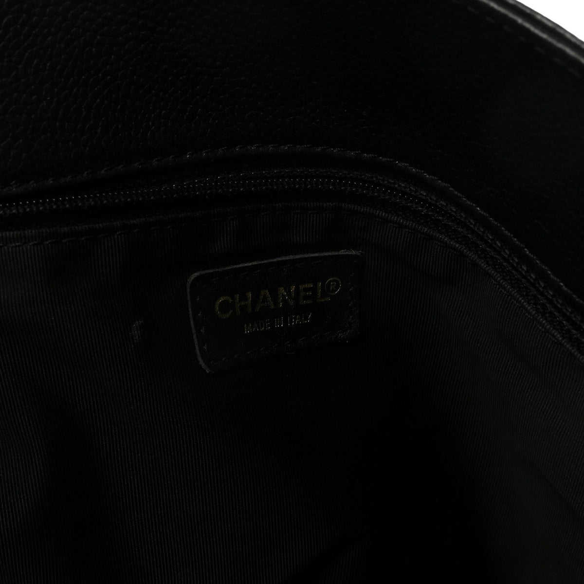 Calfskin Cerf Executive Shopper Tote Black