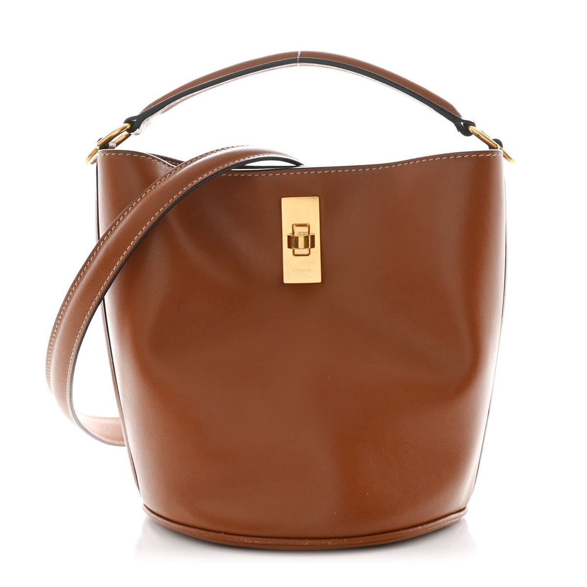Smooth Calfskin Teen Bucket 16 Tan