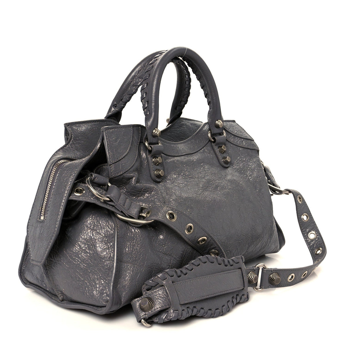 Agneau Arena Neo Cagole City Handbag Dark Grey