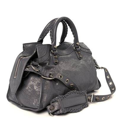 Agneau Arena Neo Cagole City Handbag Dark Grey