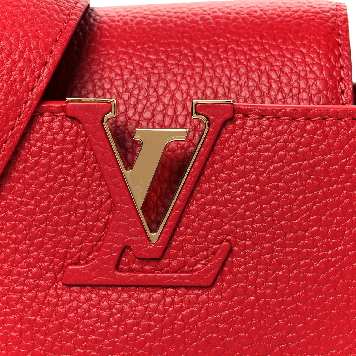 Taurillon Mini Capucines Scarlet