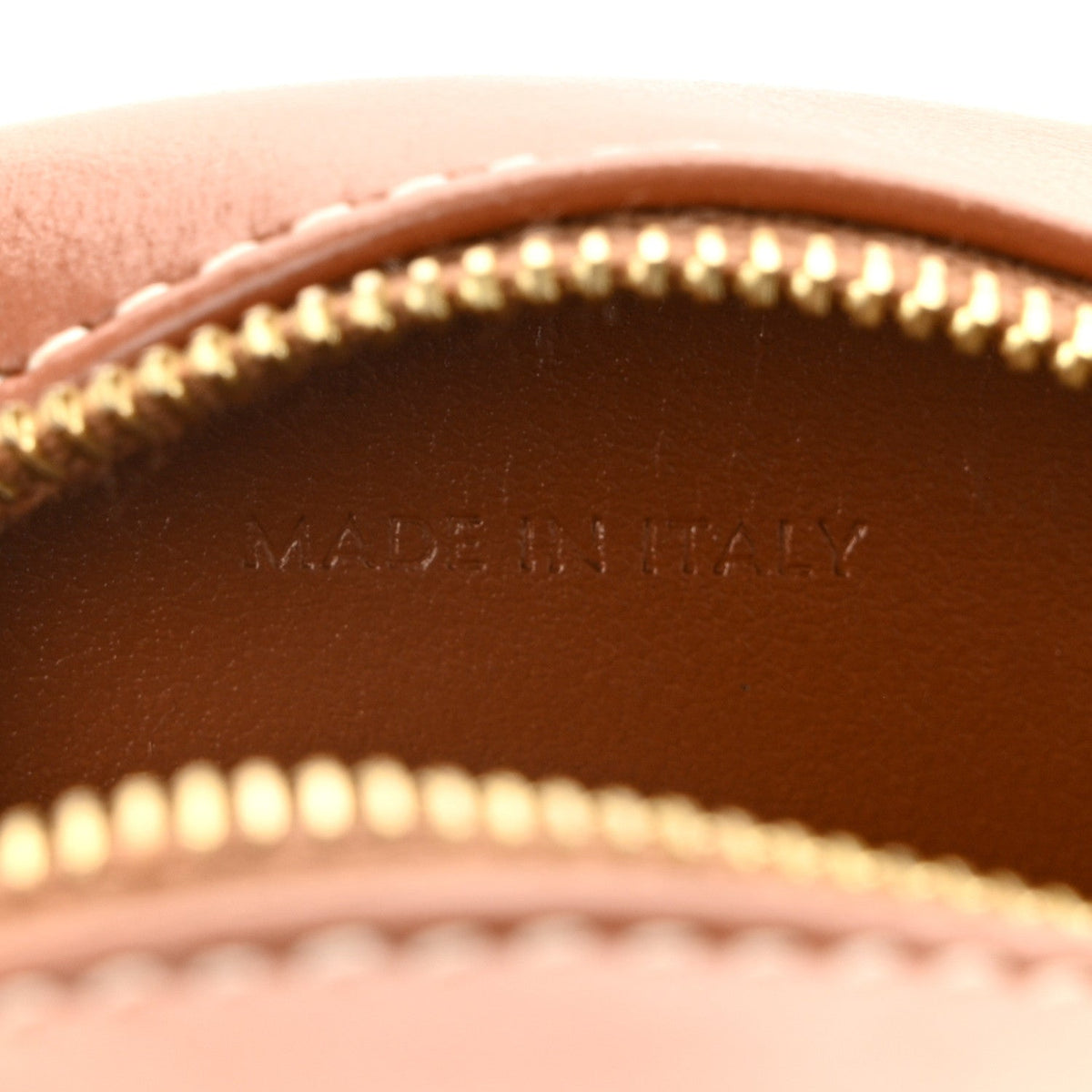 Calfskin Cuir Small Triomphe Oval Crossbody Purse  Tan