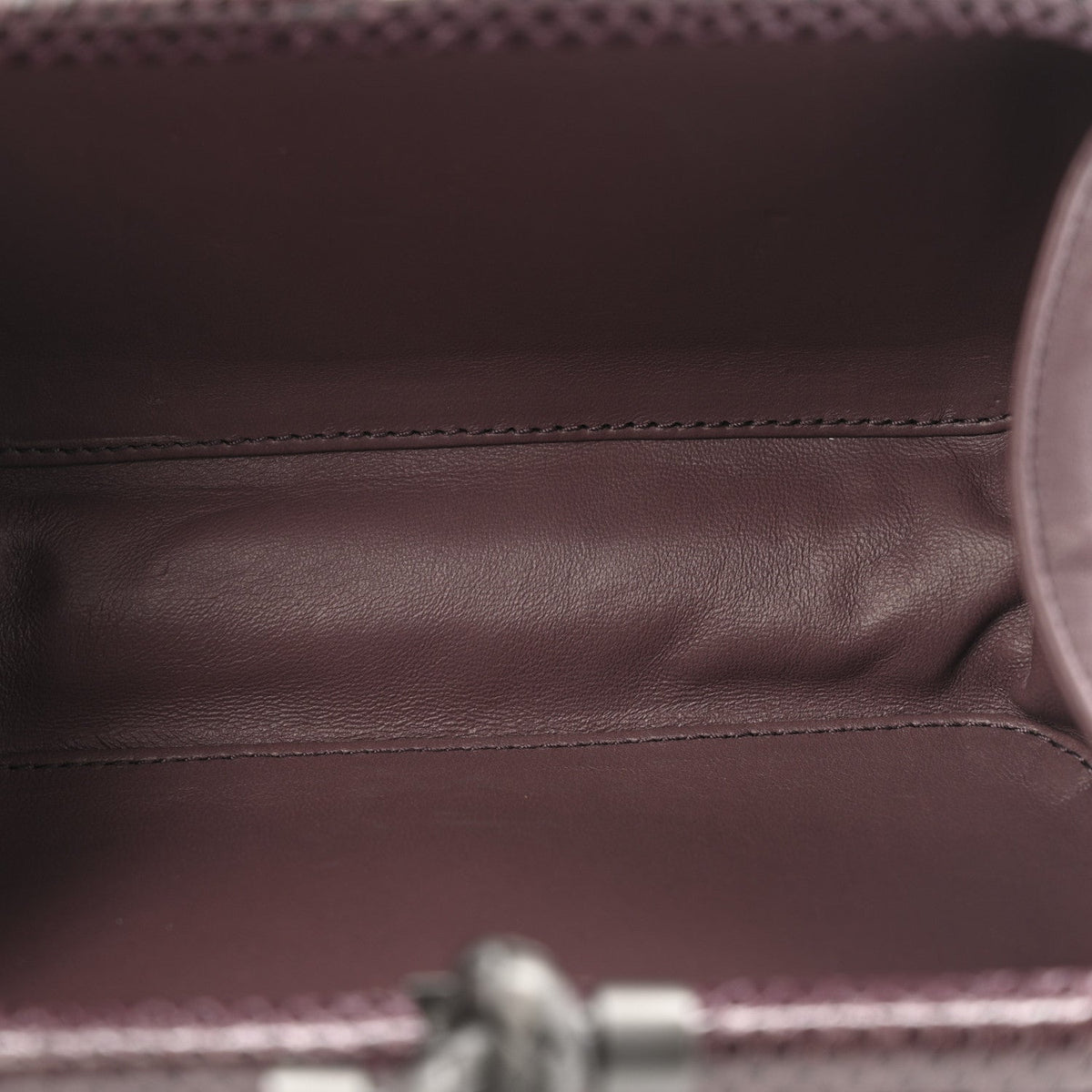 Lizard Intrecciato Knot Clutch Purple