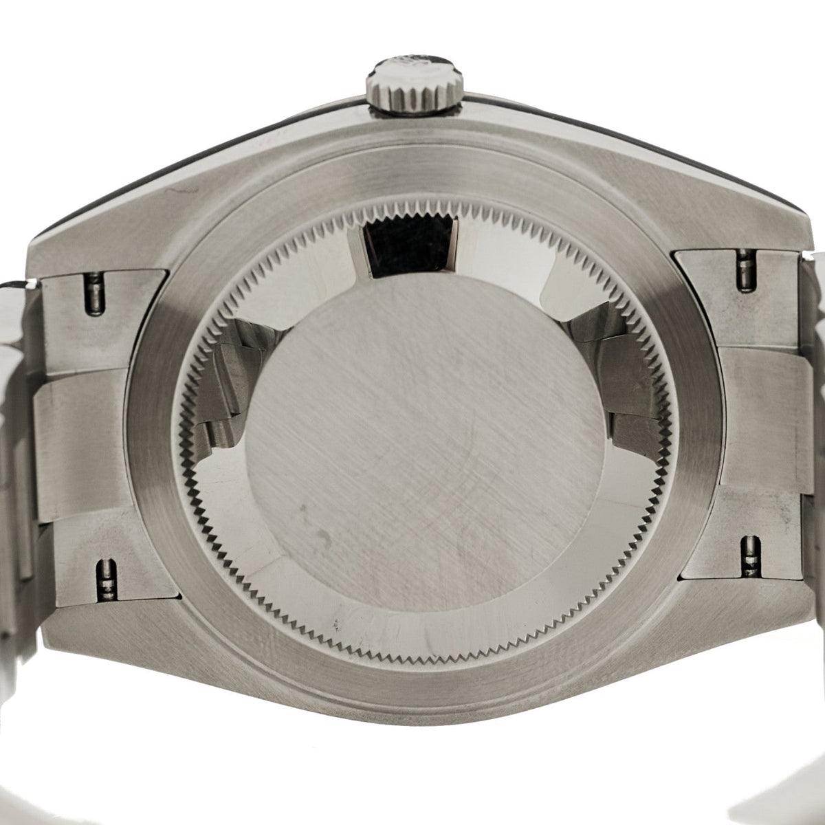 Stainless Steel 18K White Gold 41mm Oyster Perpetual Datejust Watch Black 126334