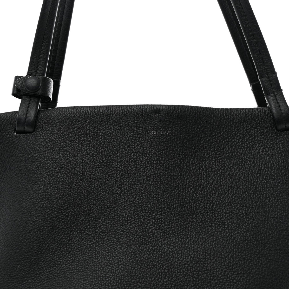 Grained Calfskin Park Tote Three Black