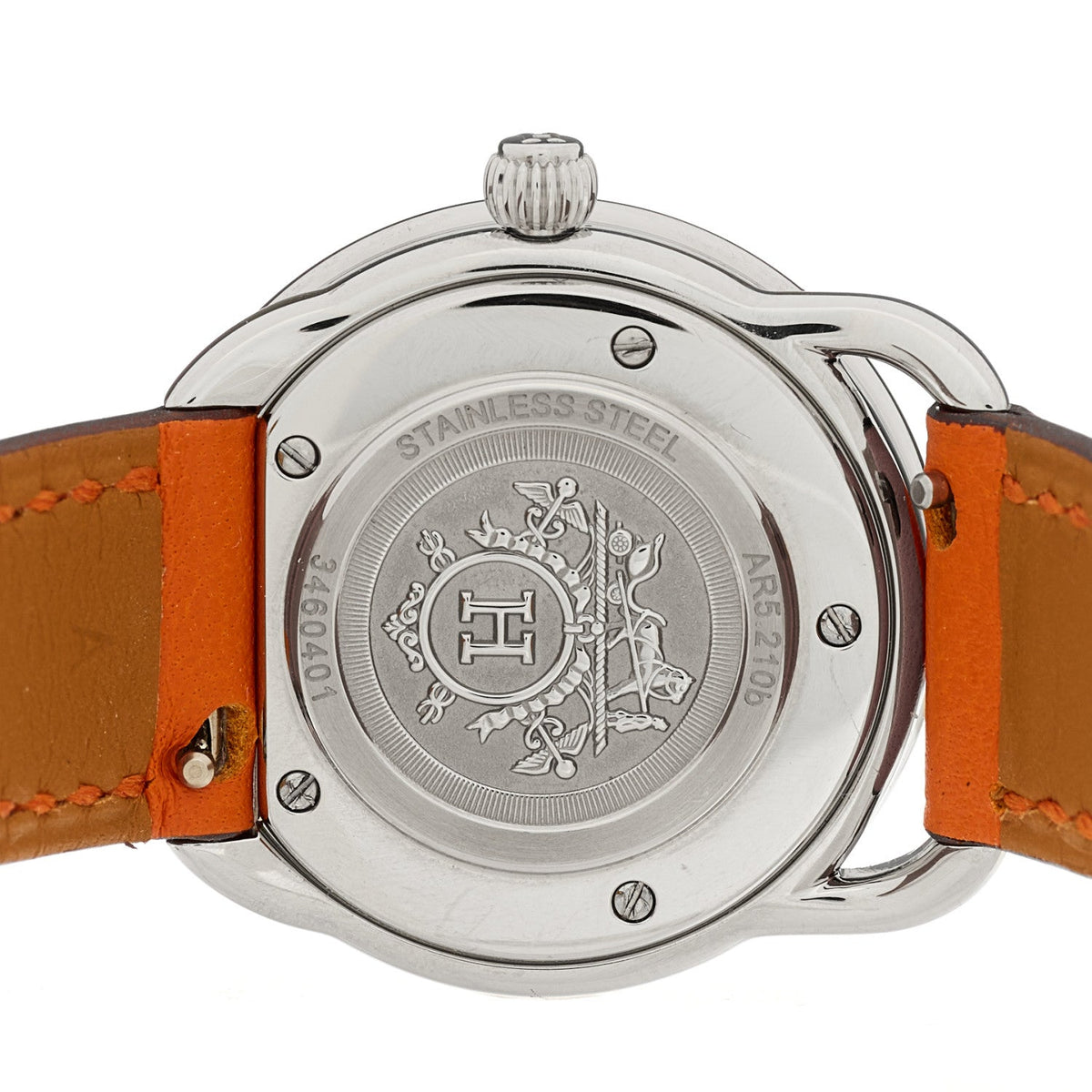 Stainless Steel Swift 28mm Arceau Quartz Watch Orange