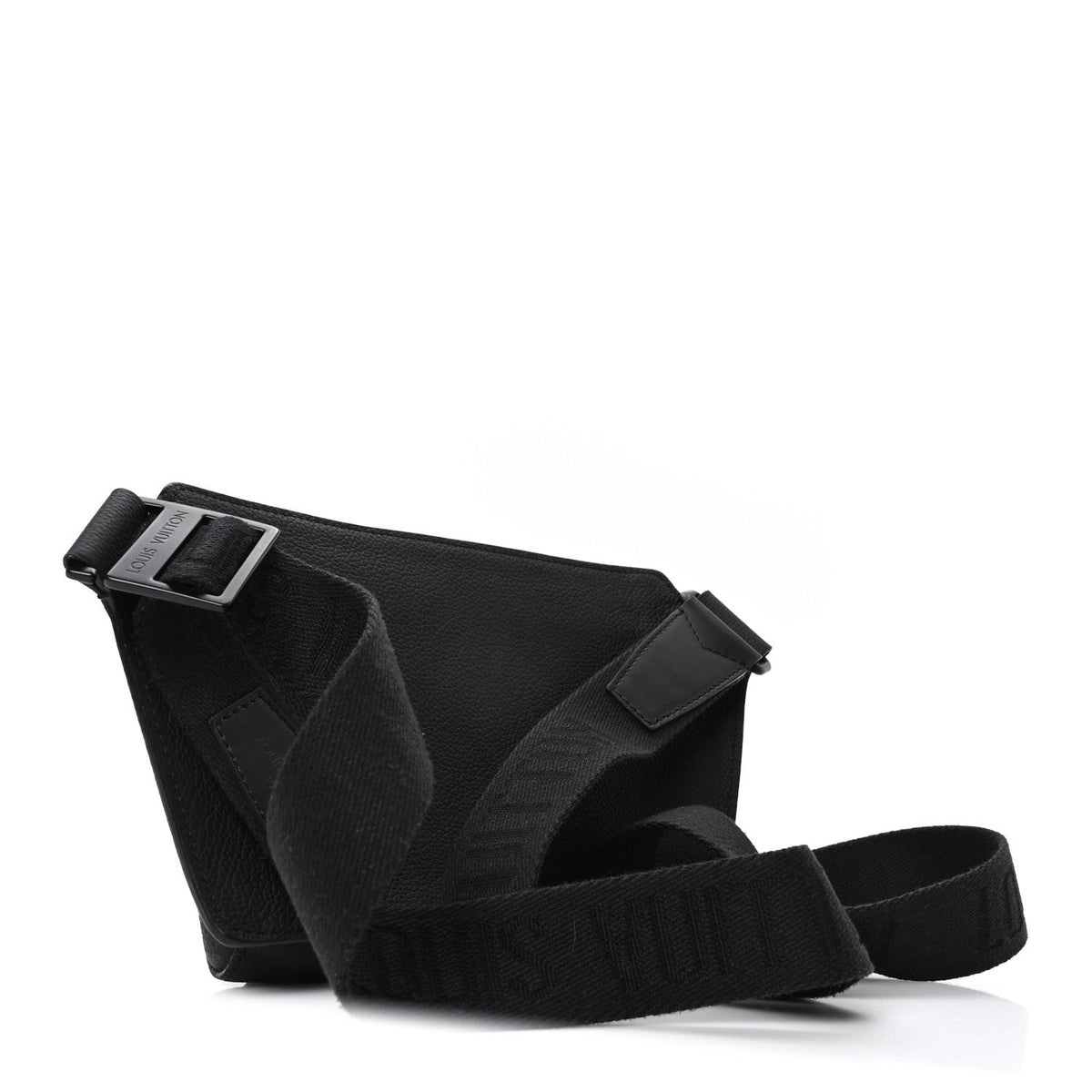Grained Calfskin Aerogram Takeoff Sling Black