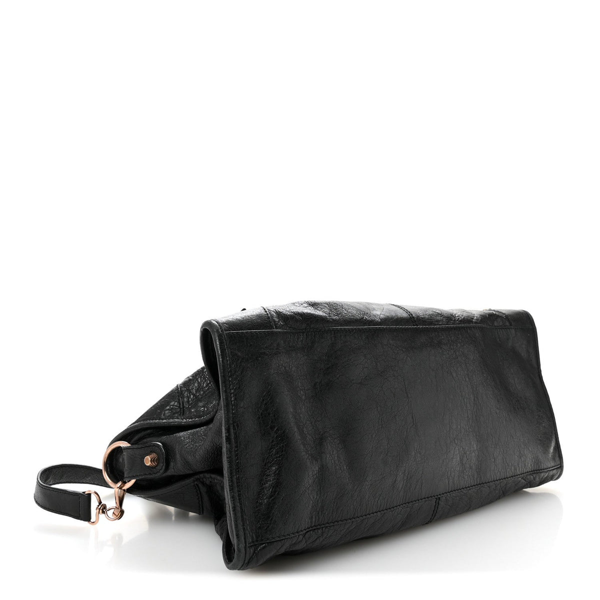 Agneau Giant 21 Rose Gold  Hardware Part Time Black